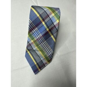Tommy Hilfiger Men's Plaid Neck Tie Stripped Preppy Nautical 58" Classic Career